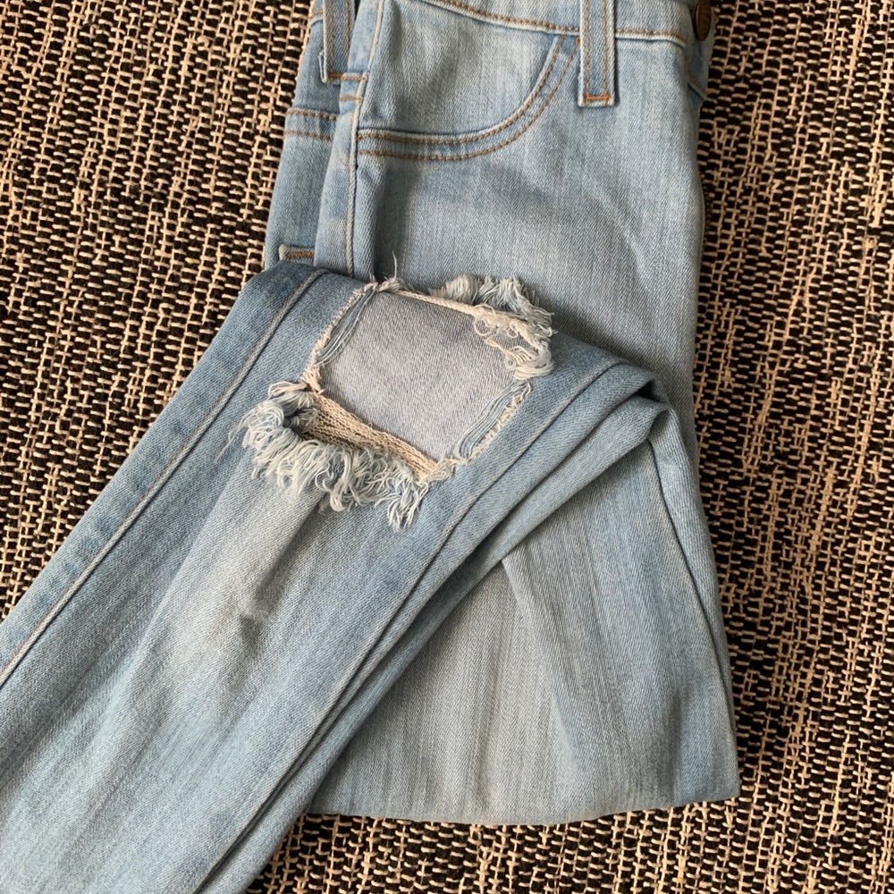 High waisted Ripped fashion nova jeans
